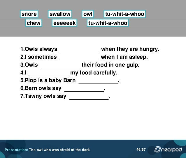 The Owl Who Was Afraid Of The Dark Pdf